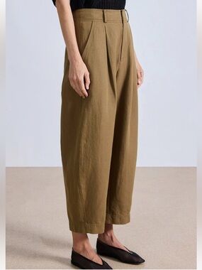 Apiece Apart Petite Bari Crop Trouser in Toffee size 6 EUC